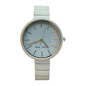 NINE WEST Women's WATCH With Blue Face & Band - NEW BATTERY